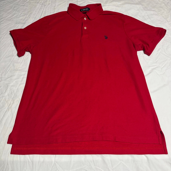 U.S. Polo Assn. Other - Men's U.S. Polo Assn. Red Performance Pique Polo Shirt XL. SKU83
